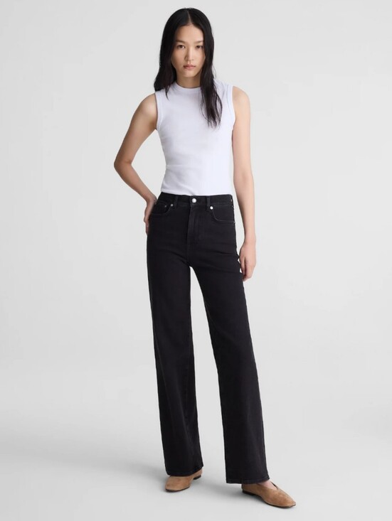 Madewell Denim - Madewell The Tall Wide-Leg Jean in Super Stretch NW626 Size 25 Tall NWT